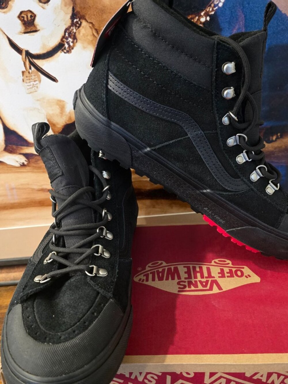 Vans Sk8-Hi MTE-2 Dr Waterproof Black VN000CVRBLK Boots Hiking Men's Sz 10.5 NEW